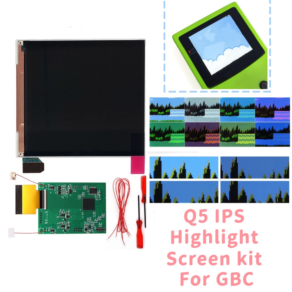 Lcd Screen Arcade - HISPEEDIDO GBC 3.1' Q5 IPS Vurgulu