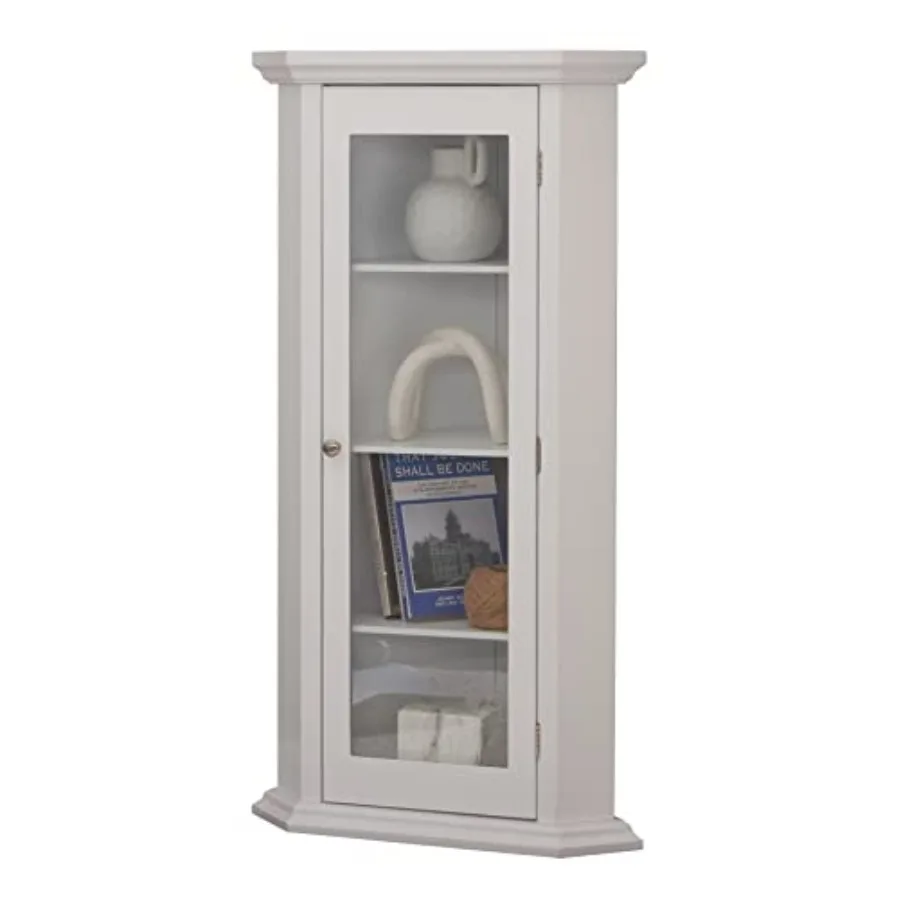 Glass Cabinet Display - Oturma odası için köşe ünitesi, ahşap