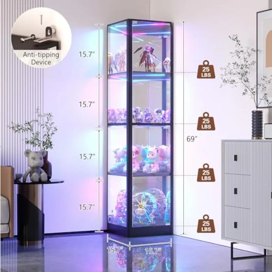 Oturma Odası için Köşe Vitrin  - Glass Cabinet Display incelemesi ve fiyatı