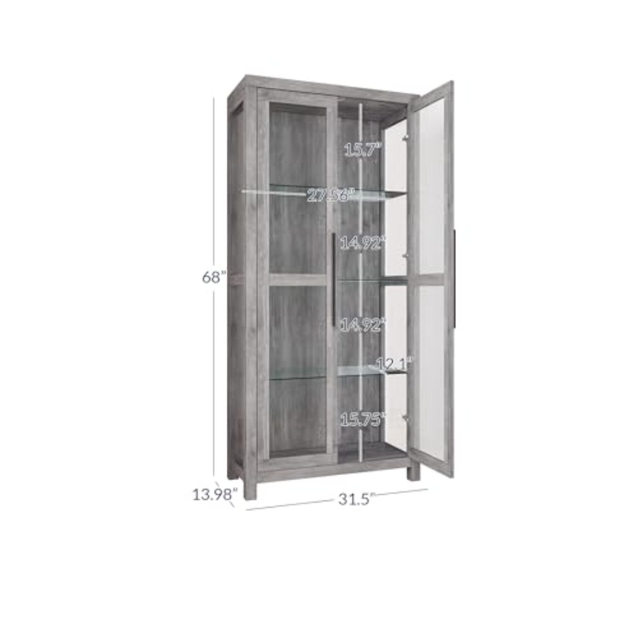 68 Avalon Camlı Vitrin - Oturm - Glass Cabinet Display incelemesi ve fiyatı