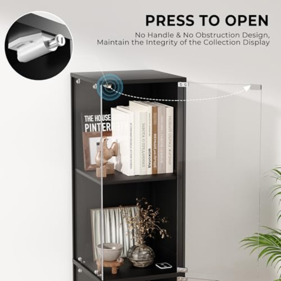 Cam kapaklı köşe vitrin, beyaz - Glass Cabinet Display incelemesi ve fiyatı