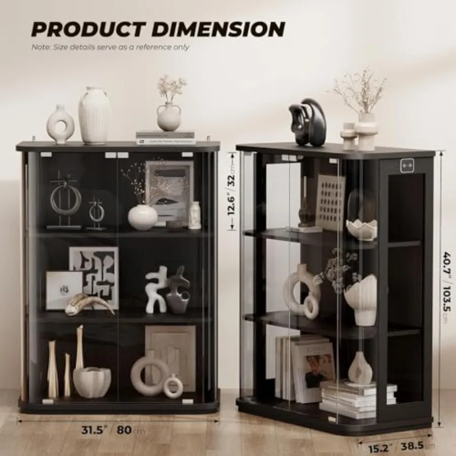 Oturma odası için, insan vücud - Glass Cabinet Display incelemesi ve fiyatı