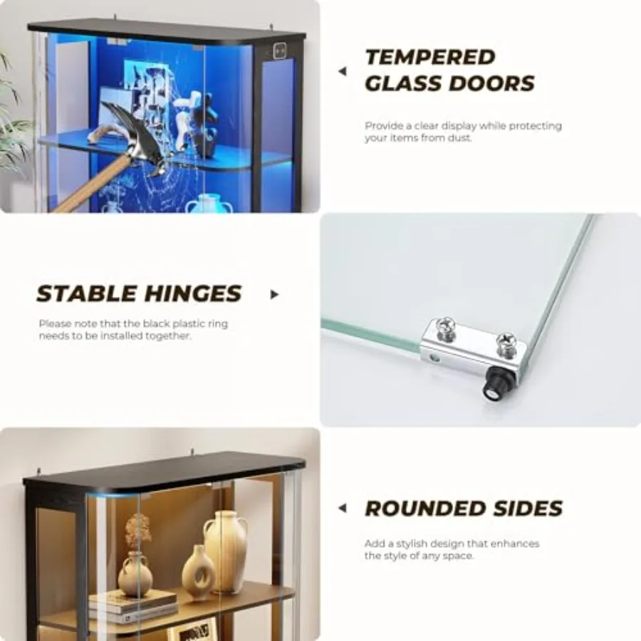 Oturma odası için, insan vücud - Glass Cabinet Display incelemesi ve fiyatı