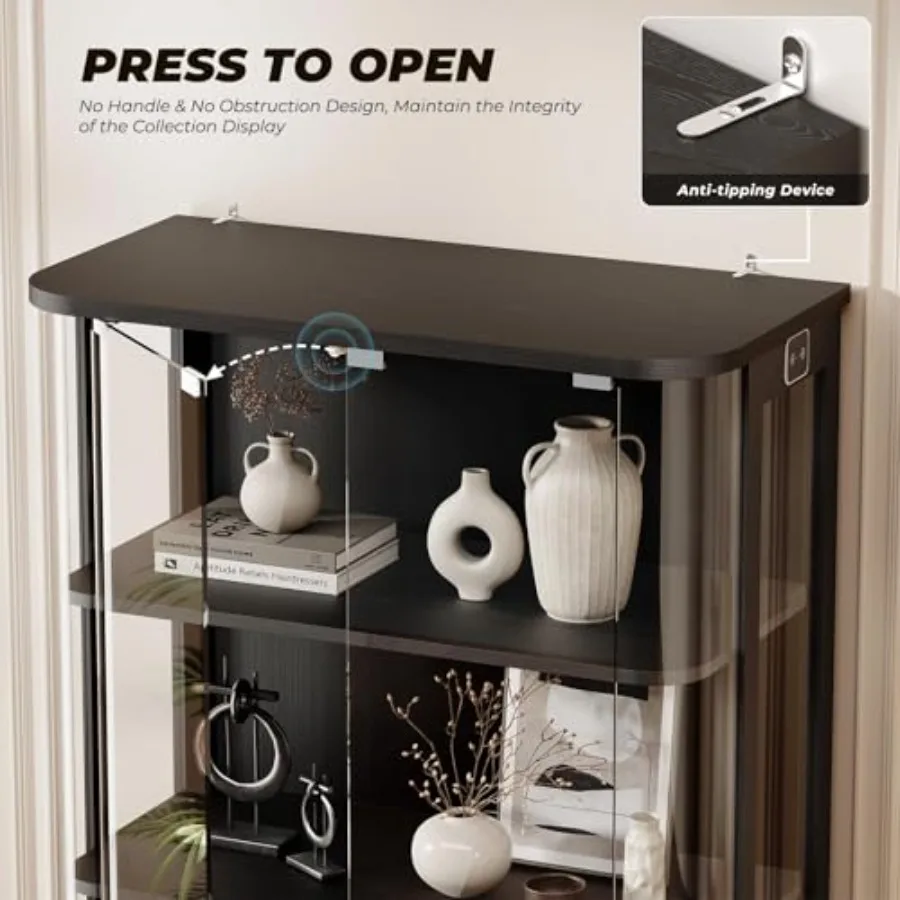 Oturma odası için, insan vücud - Glass Cabinet Display incelemesi ve fiyatı