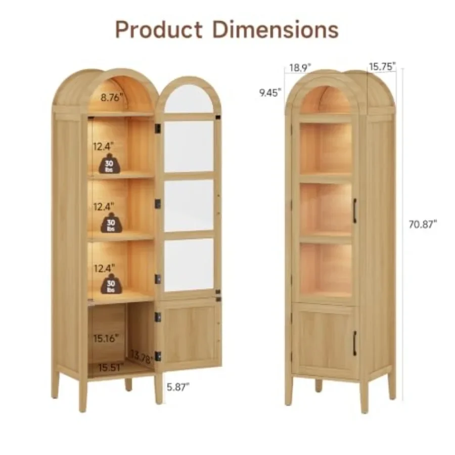 71 cm Genişliğinde, Cam Kapılı - Glass Cabinet Display incelemesi ve fiyatı