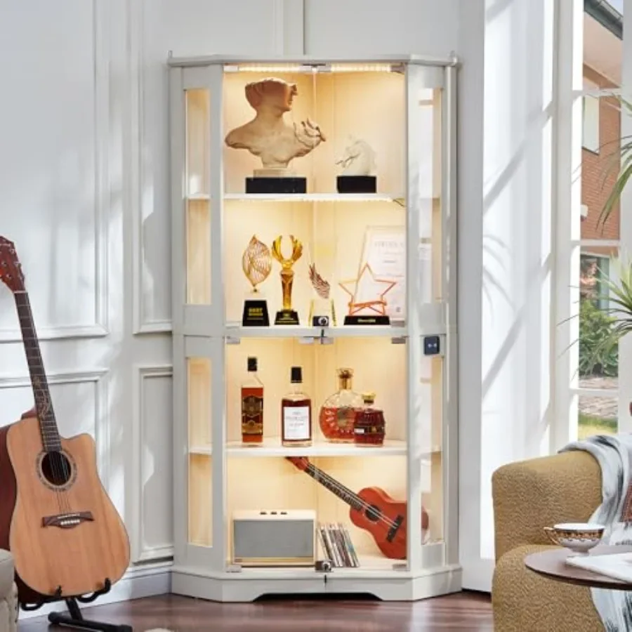 Oturma Odası için Kilitli Köşe - Glass Cabinet Display incelemesi ve fiyatı