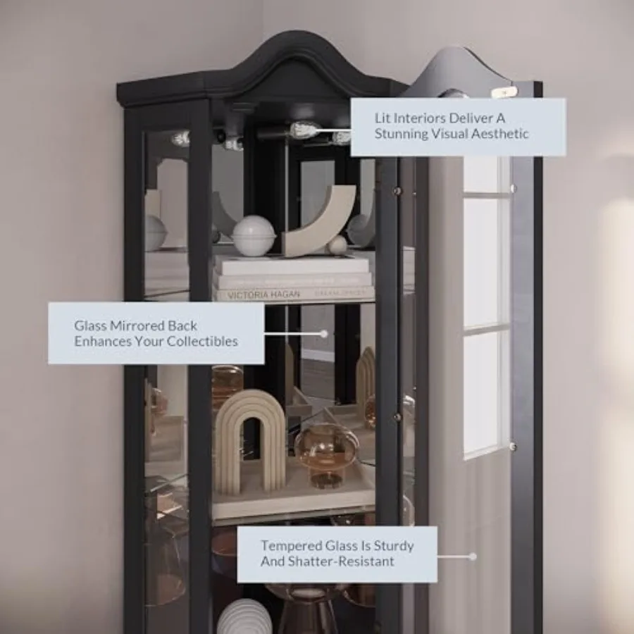 Oturma odası ve mutfak için ta - Glass Cabinet Display incelemesi ve fiyatı
