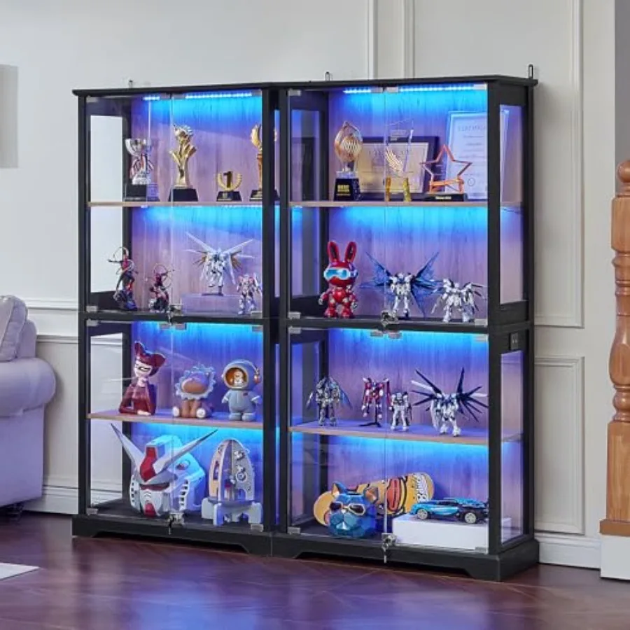 Oturma odası için kilitli, çif - Glass Cabinet Display incelemesi ve fiyatı