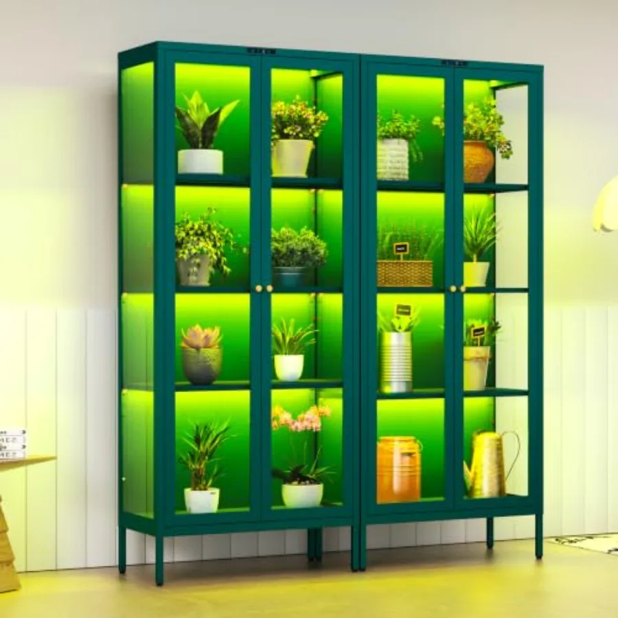 8 Renkli LED Işıklı, Bitkiler  - Glass Cabinet Display incelemesi ve fiyatı