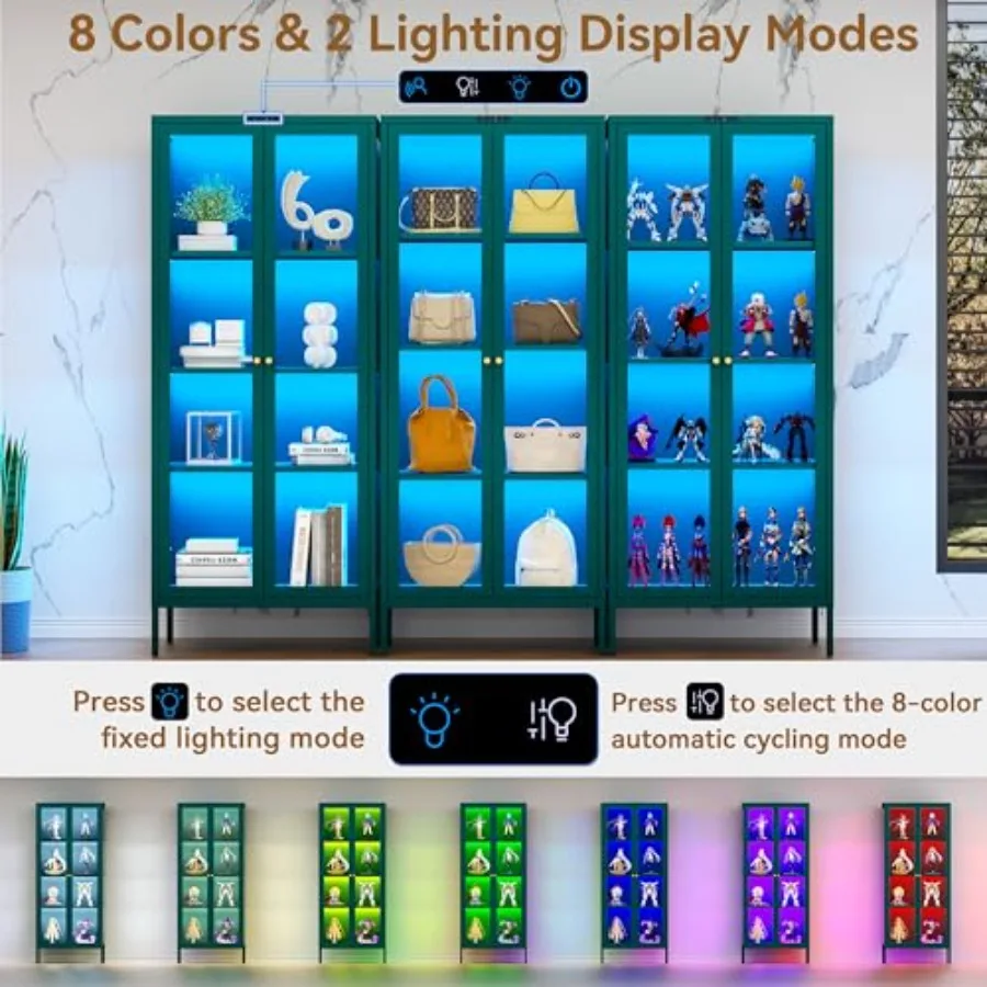 8 Renkli LED Işıklı, Bitkiler  - Glass Cabinet Display incelemesi ve fiyatı